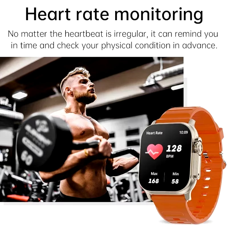 Smart Watch Bluetooth Talk Smartwatch Message Alert Heart Rate Monitor Sports Watch for Android IOS Men Women